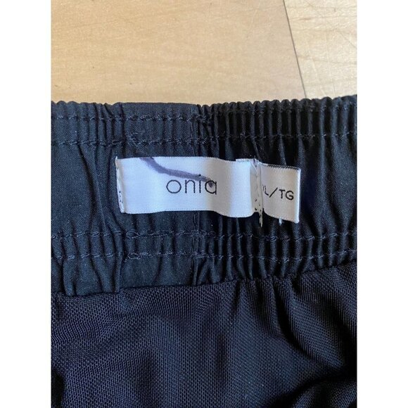 Onia swim shorts BNWOT black men's sz XLarge straight leg mid-length - Picture 4 of 6
